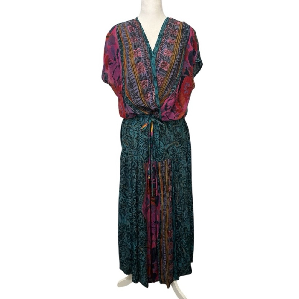 Vintage Carole Little Boho Folk Dress